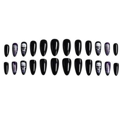 Halloween-Themen Skelett Nagelkunst
