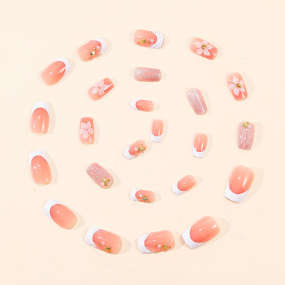 Künstlerische Blumen Acryl Nail Art Brehn