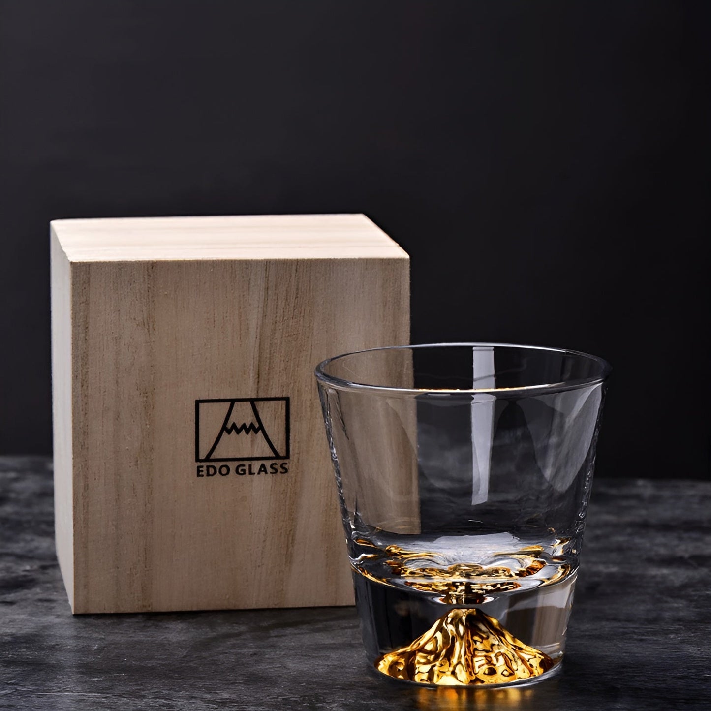 Whiskygläser mit Fuji-Motiv – Elegantes Set für Kenner