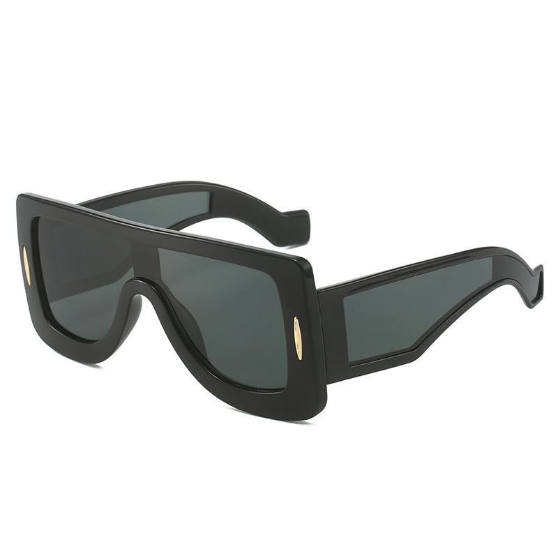 Damen futuristische Oversized Sonnenbrille Brehn
