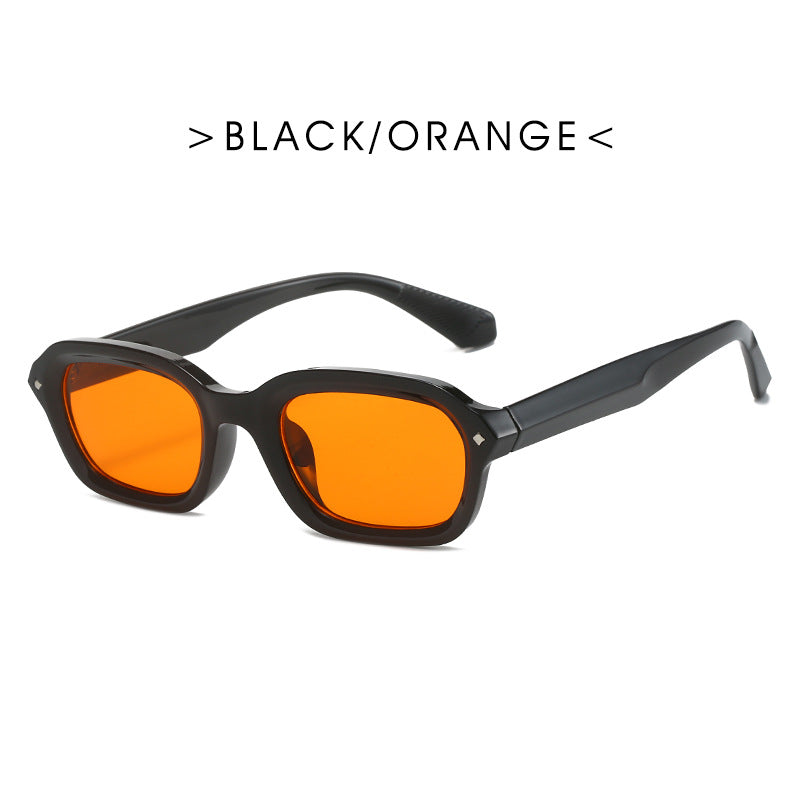 Damen Trendige rechteckige Sonnenbrille mit vollständig transparentem Rahmen und UV-Schutz Brehn