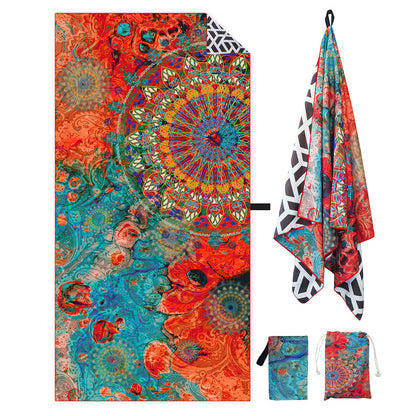 Strandtuch mit kreativem Mandala-Design Brehn