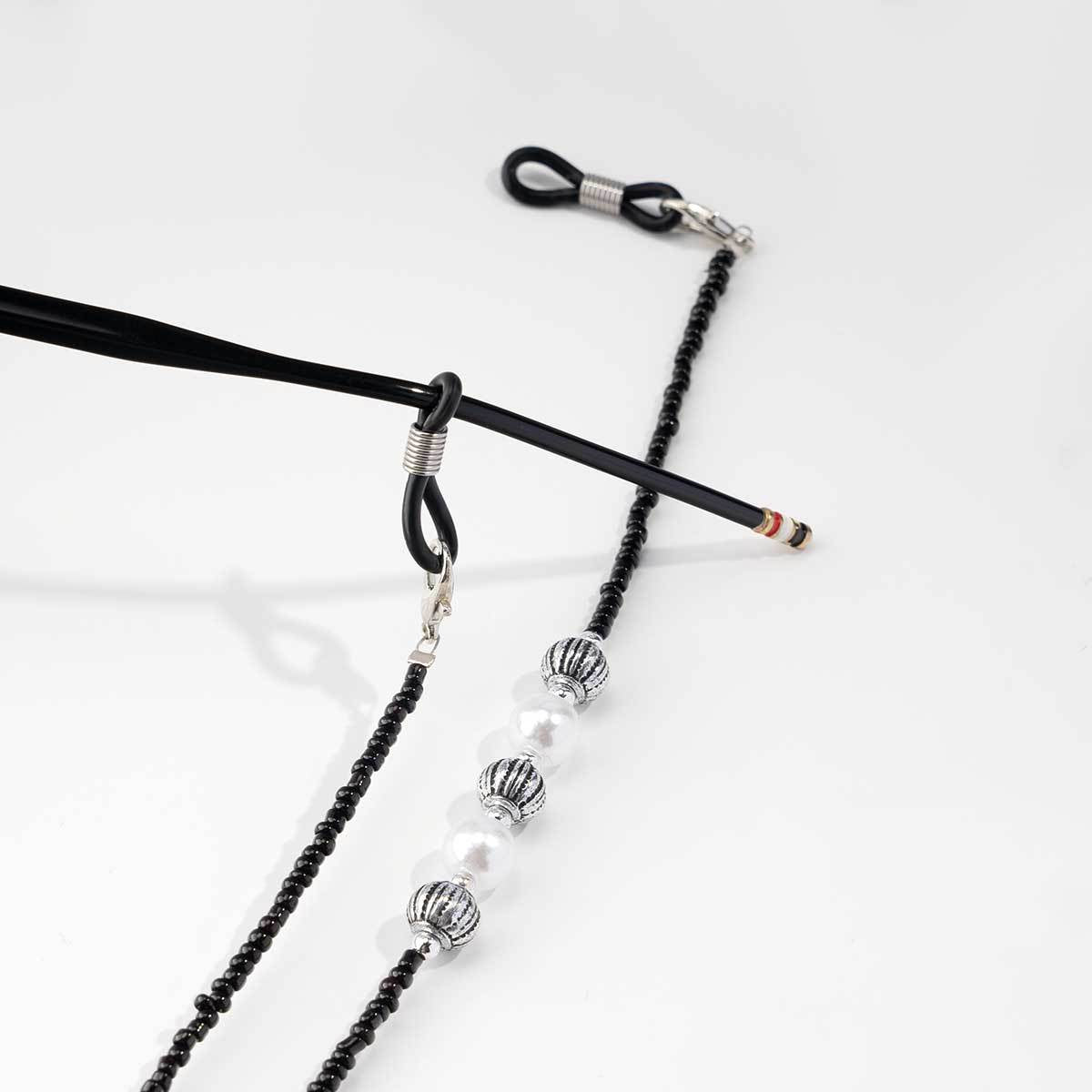 Künstlerische Perlenbrille Kette Brehn