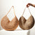 Damen Handgearbeitete Runde Basttasche Brehn
