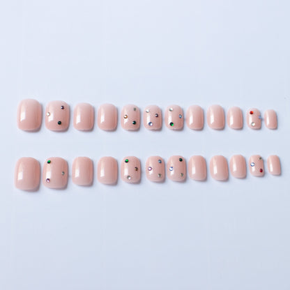 Künstlerisches mit Strass verziertes Nagelkunst-Set