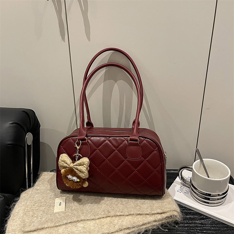 Gepolsterte Kunstleder-Handtasche Brehn