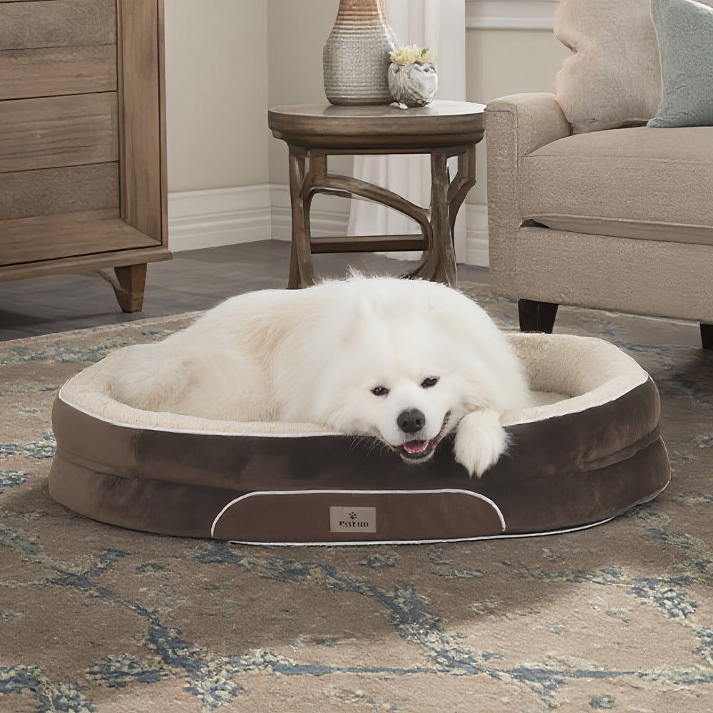 Runder Ultra-Plush Hundematratze