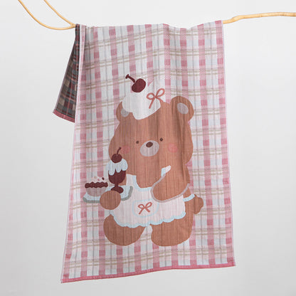 Damen Kuscheltuch mit bearbeitetem Bärenmotiv Brehn