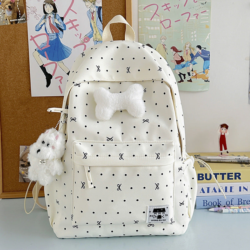 Niedlicher gemusterter leichter Schulrucksack