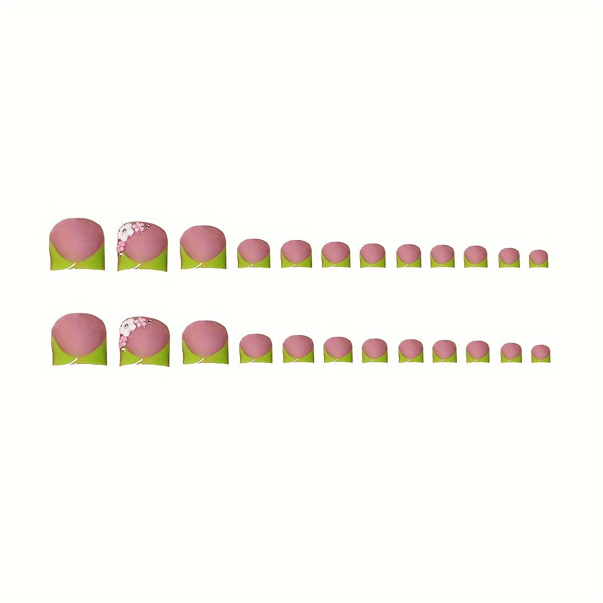 Florale Fantasie Press-On Nagelset Brehn