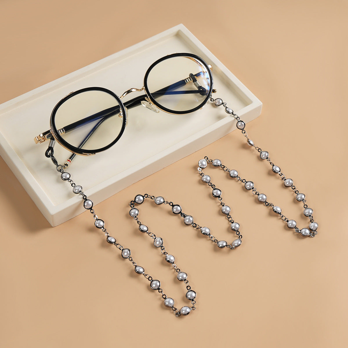Elegante perlverknüpfte Brillenketten Brehn