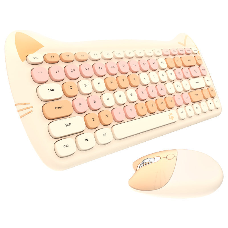 Niedliches Themen Drahtlos Tastatur und Maus Set Brehn