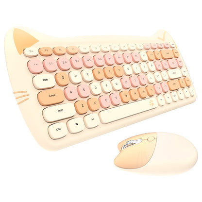 Niedliches Themen Drahtlos Tastatur und Maus Set Brehn