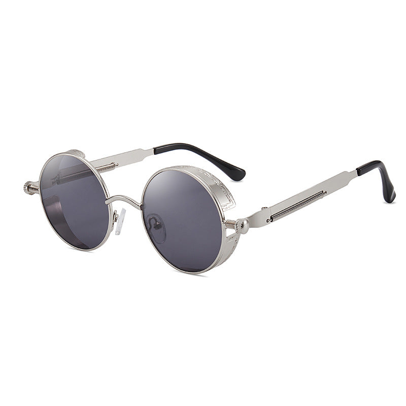 Damen Retro-inspirierte runde Sonnenbrille mit speziellen Gläsern Brehn