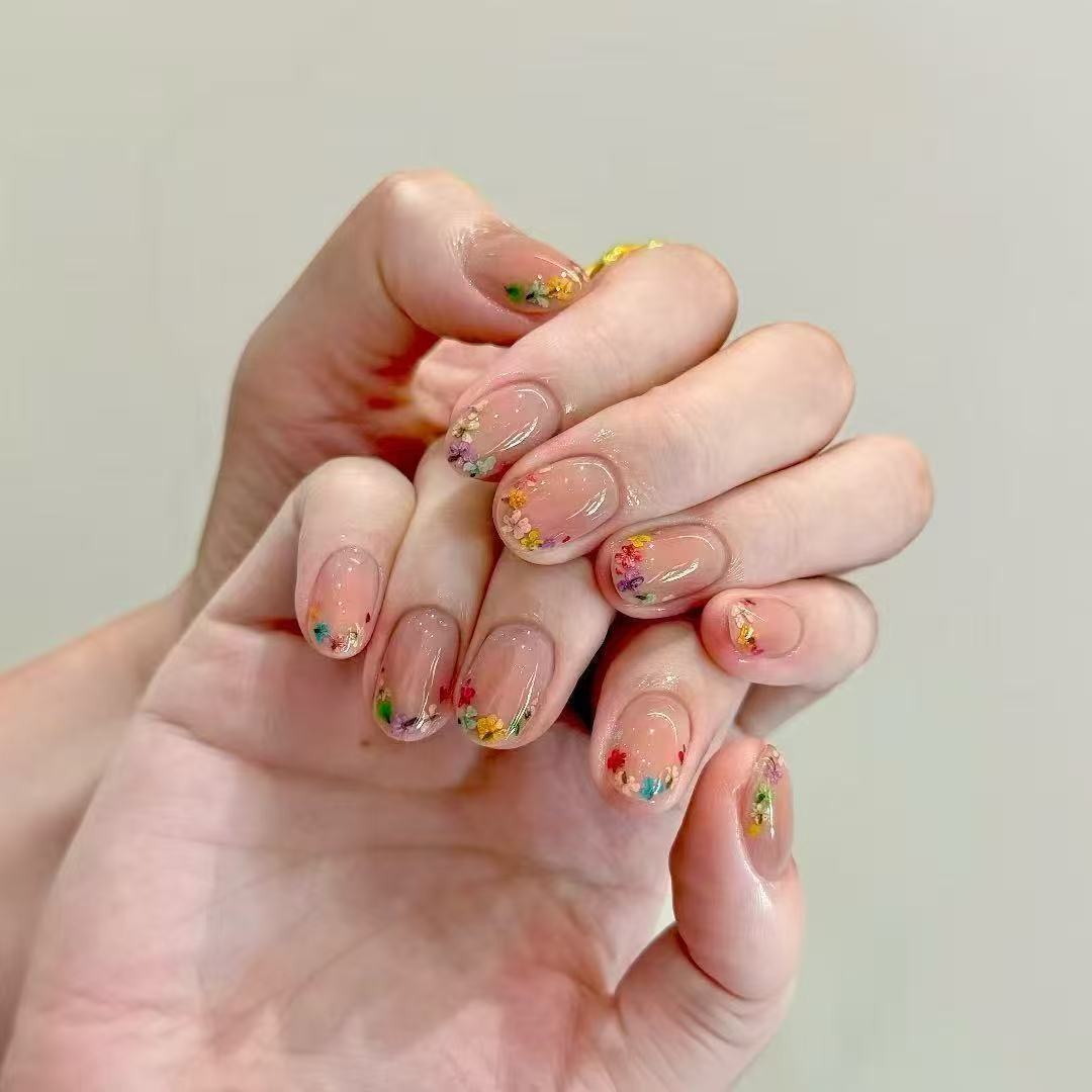 Künstlerisches katzenmotiviertes Press-On-Nagelkunstset Brehn