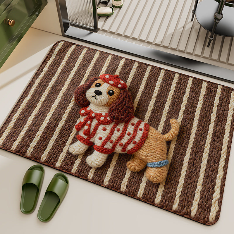 Verspielter tierisches Thema Teppich