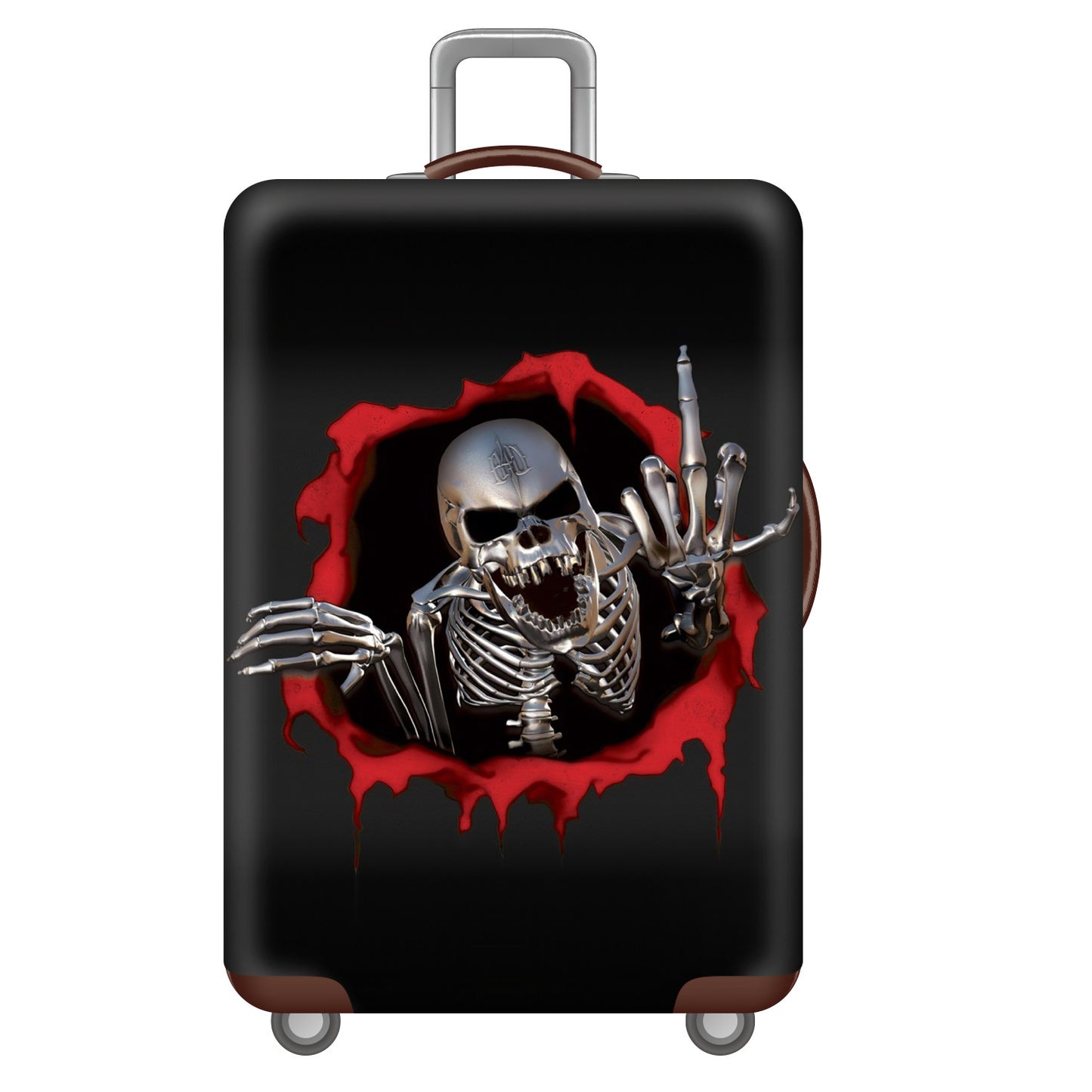 Herren Hartschalenkoffer mit einzigartigem Totenkopfdesign Brehn