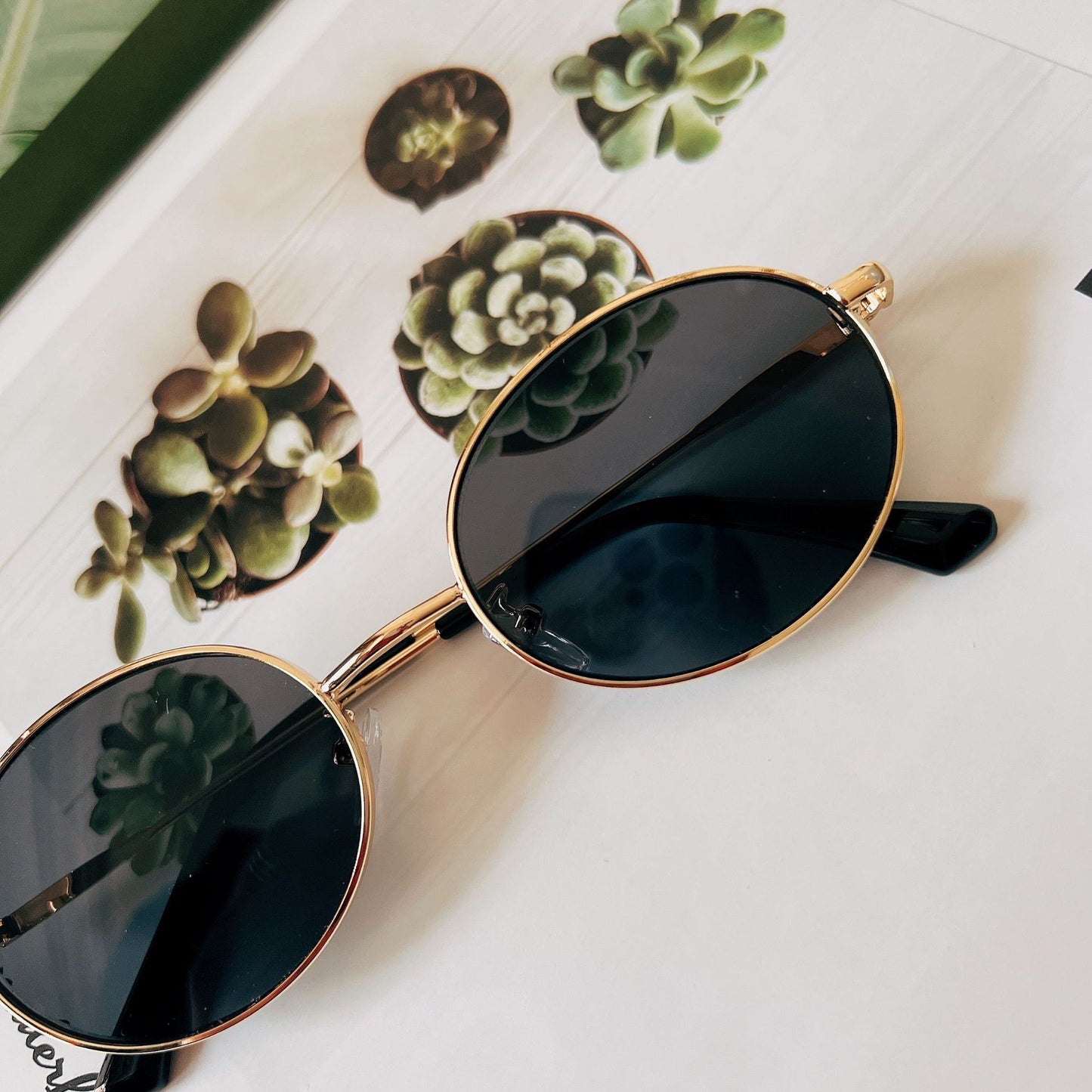 Retro-Ovalrahmen-Sonnenbrille Brehn