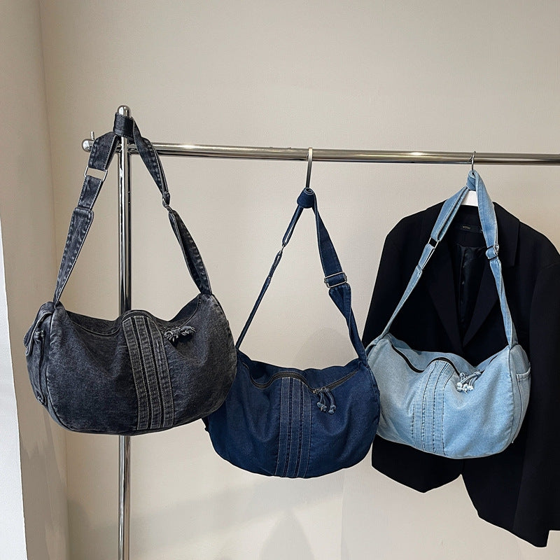 Weiche Denim Umhängetasche Brehn