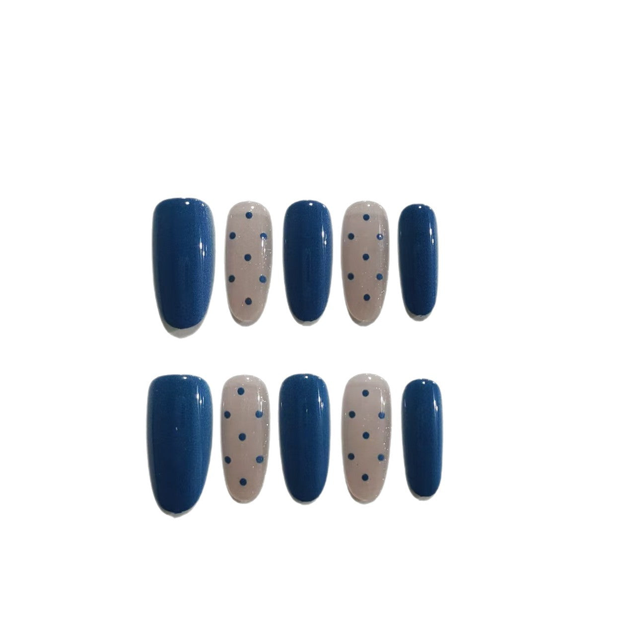 Elegantes Press-On-Nagelkunstset mit Juwelenelementen Brehn