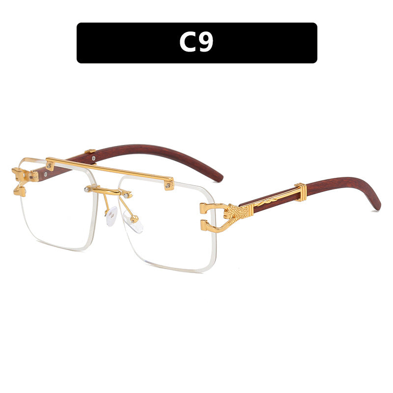 Damen modische Brille mit innovativem Rahmen und luxuriösem Holzdetail Brehn