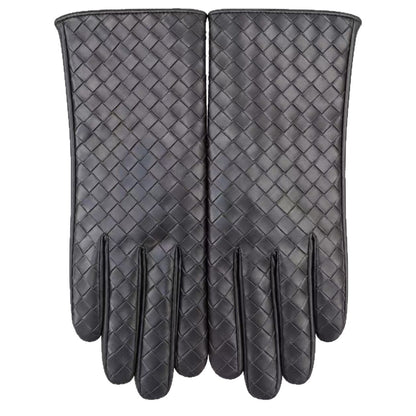 Premium Woven Leather Gloves Brehn