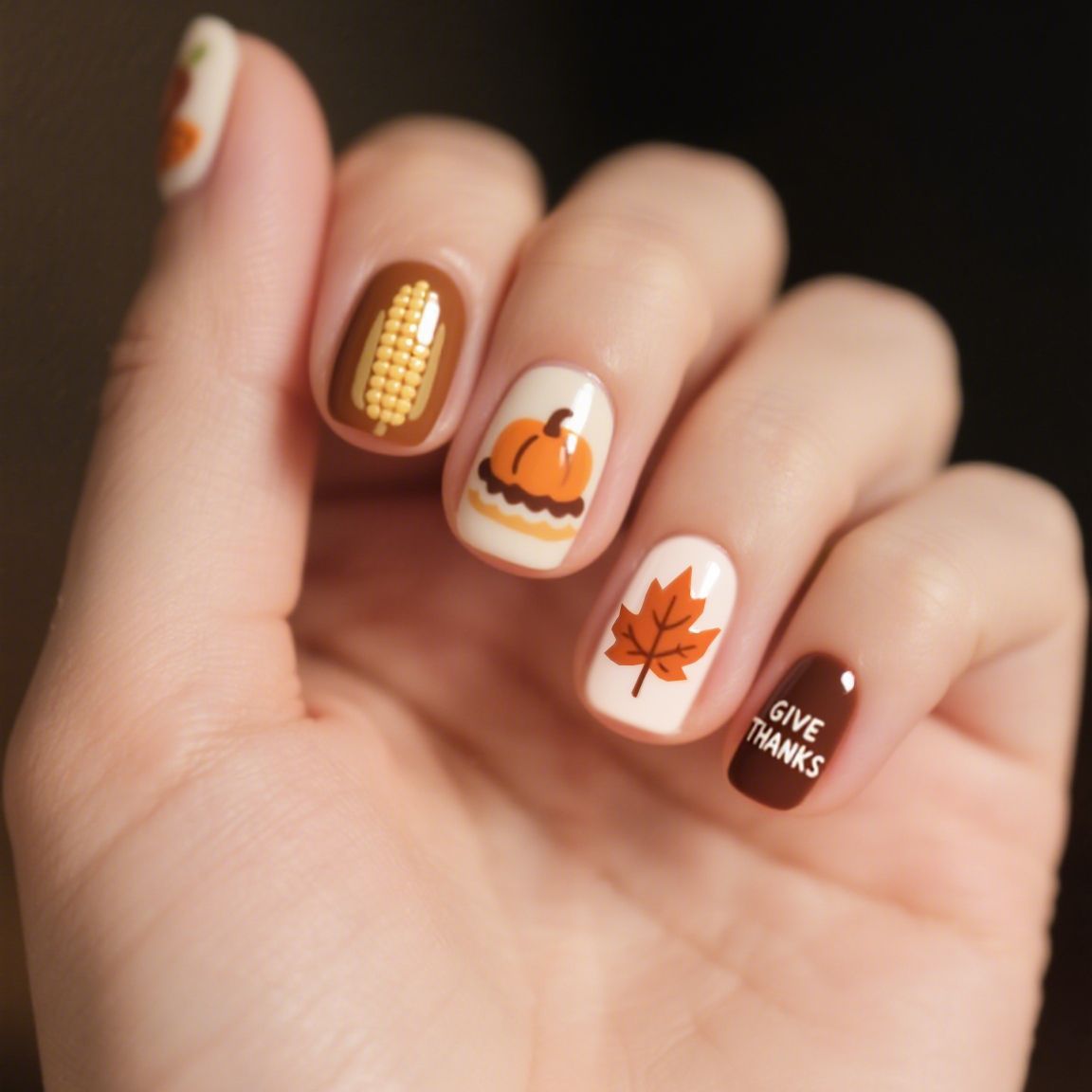 Saisonales Themen-Nagelkunst Brehn