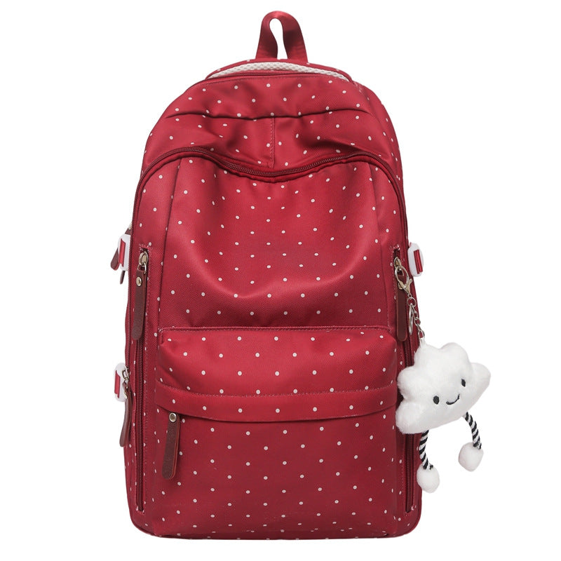 Stylische Pünktchenmuster Rucksack Brehn