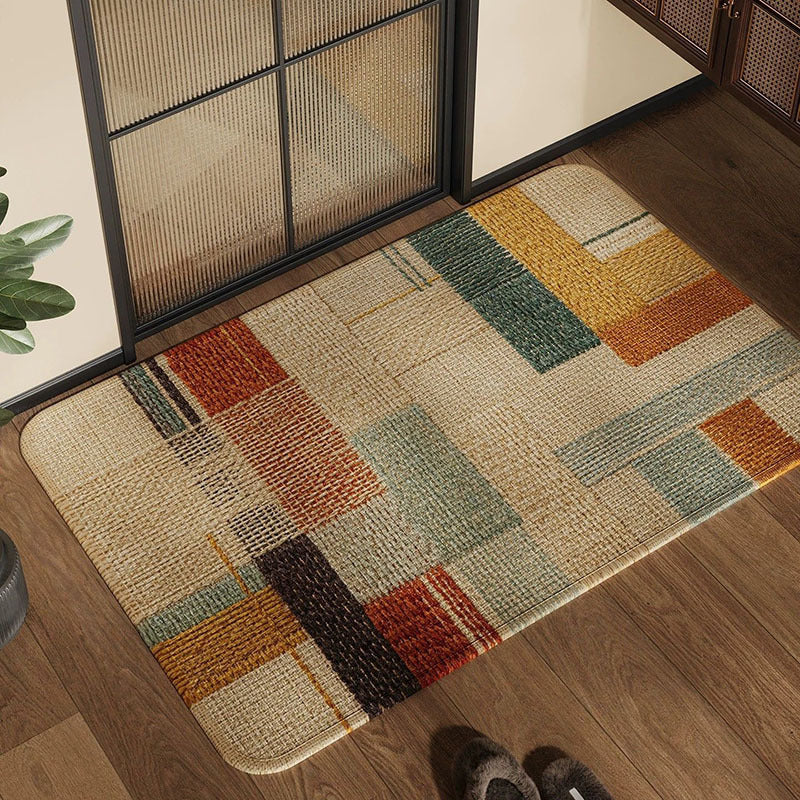 Texturiertes Patchwork Teppich