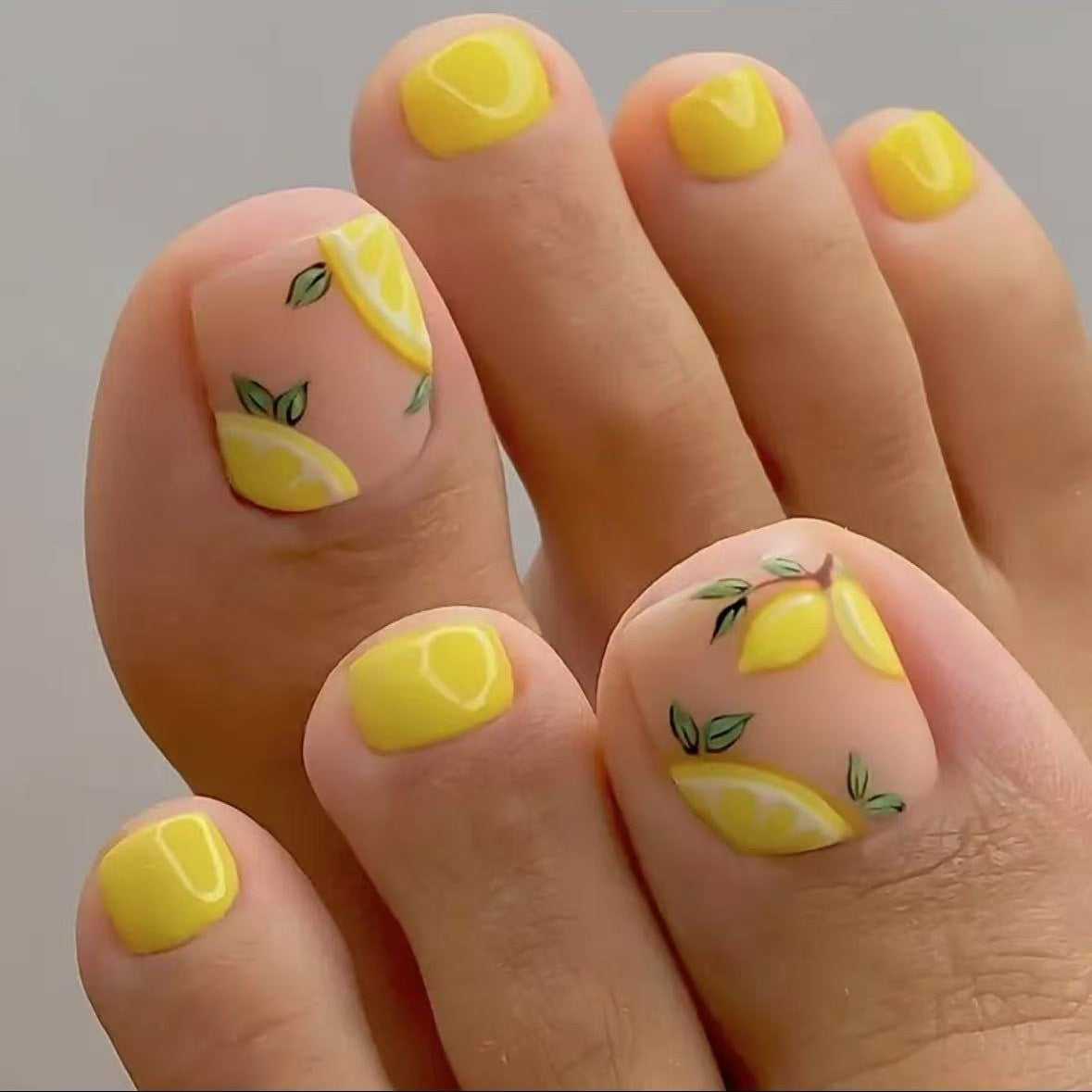 Fußnagelkunstset mit fröhlichen Zitrusmotiven Brehn