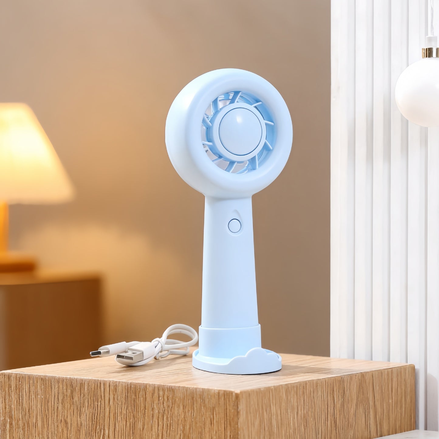 Damen Tragbarer Handventilator mit USB-Ladefunktion und ergonomischem Griff Brehn