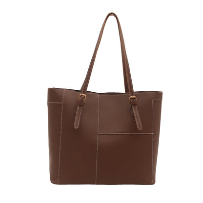 Elegante Strukturierte Leder Tragetasche