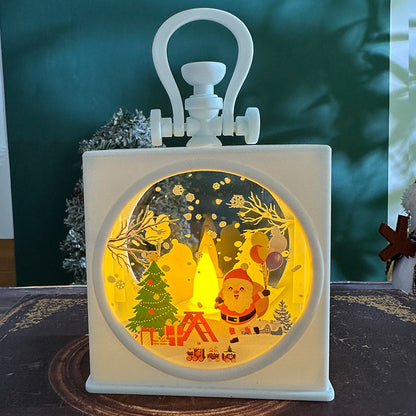 Dekorative Weihnachtslaterne mit LED-Beleuchtung