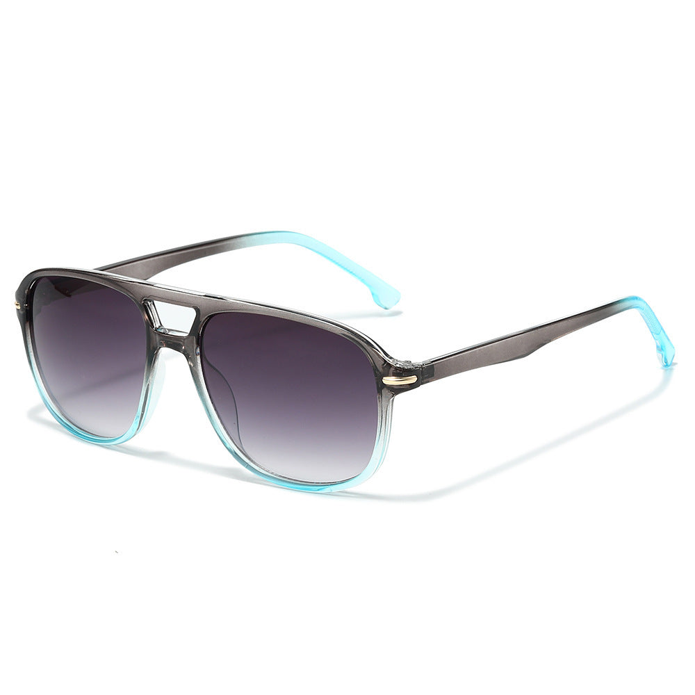 Oversized Farbverlauf Linse Schild Sonnenbrille Brehn