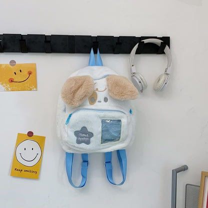 Plüsch Katzenohren Mini Rucksack
