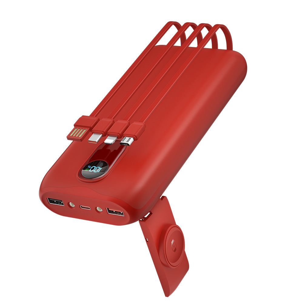 Powerbank mit Integrierten Ladekabeln und Lcd-Anzeige Brehn