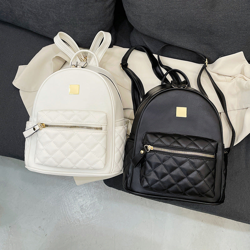 Gepolsterter Leder Mini Rucksack Brehn