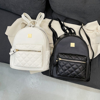 Gepolsterter Leder Mini Rucksack Brehn