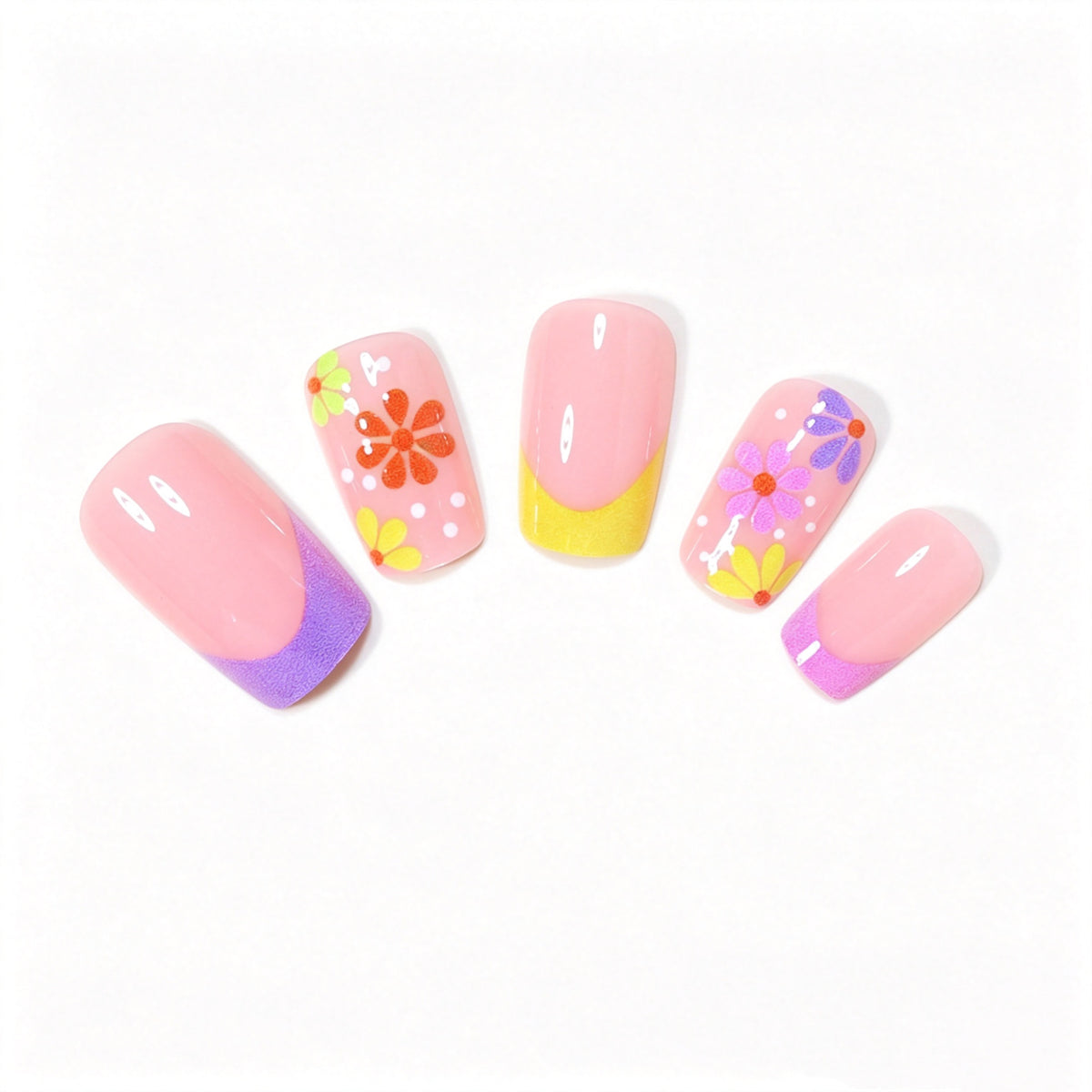 Dekoratives florales Nagelkunstdesign Brehn