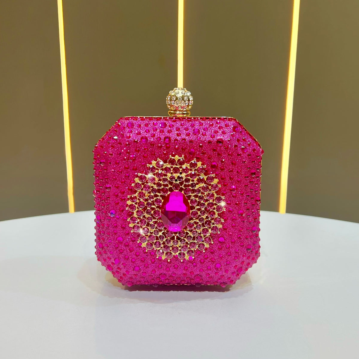 Glänzende mit Strass verzierten Clutch