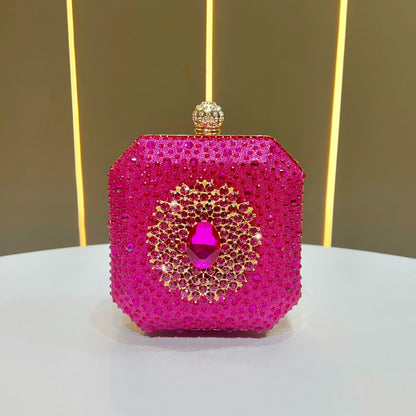 Glänzende mit Strass verzierten Clutch