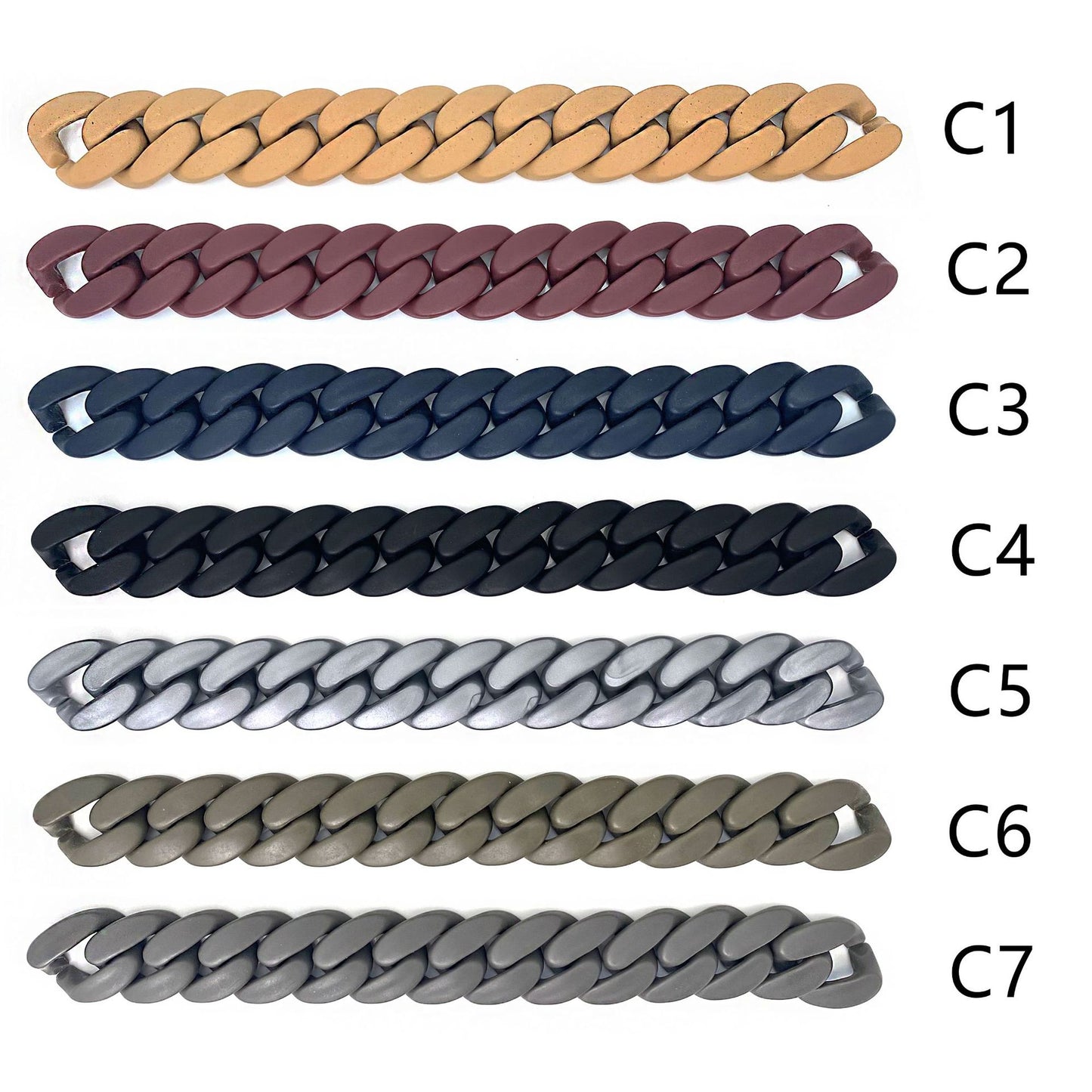Chunky Silikon Kettenarmband Brehn