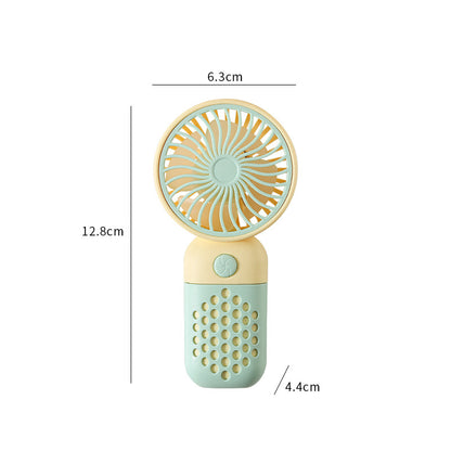 Damen Tragbarer Mini Handventilator mit ergonomischem Griff und USB Ladefunktion Brehn