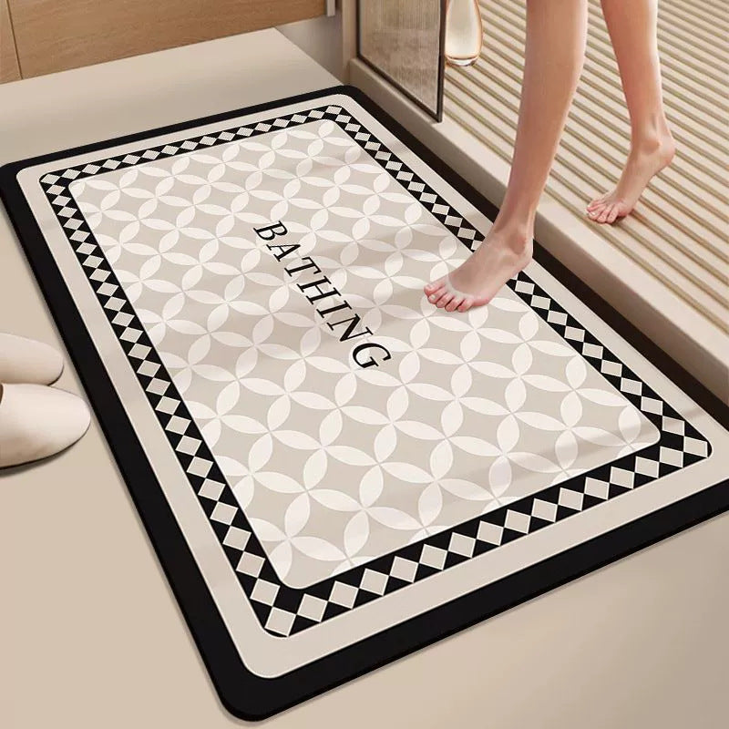 Stylische Badematte aus Memory-Schaum