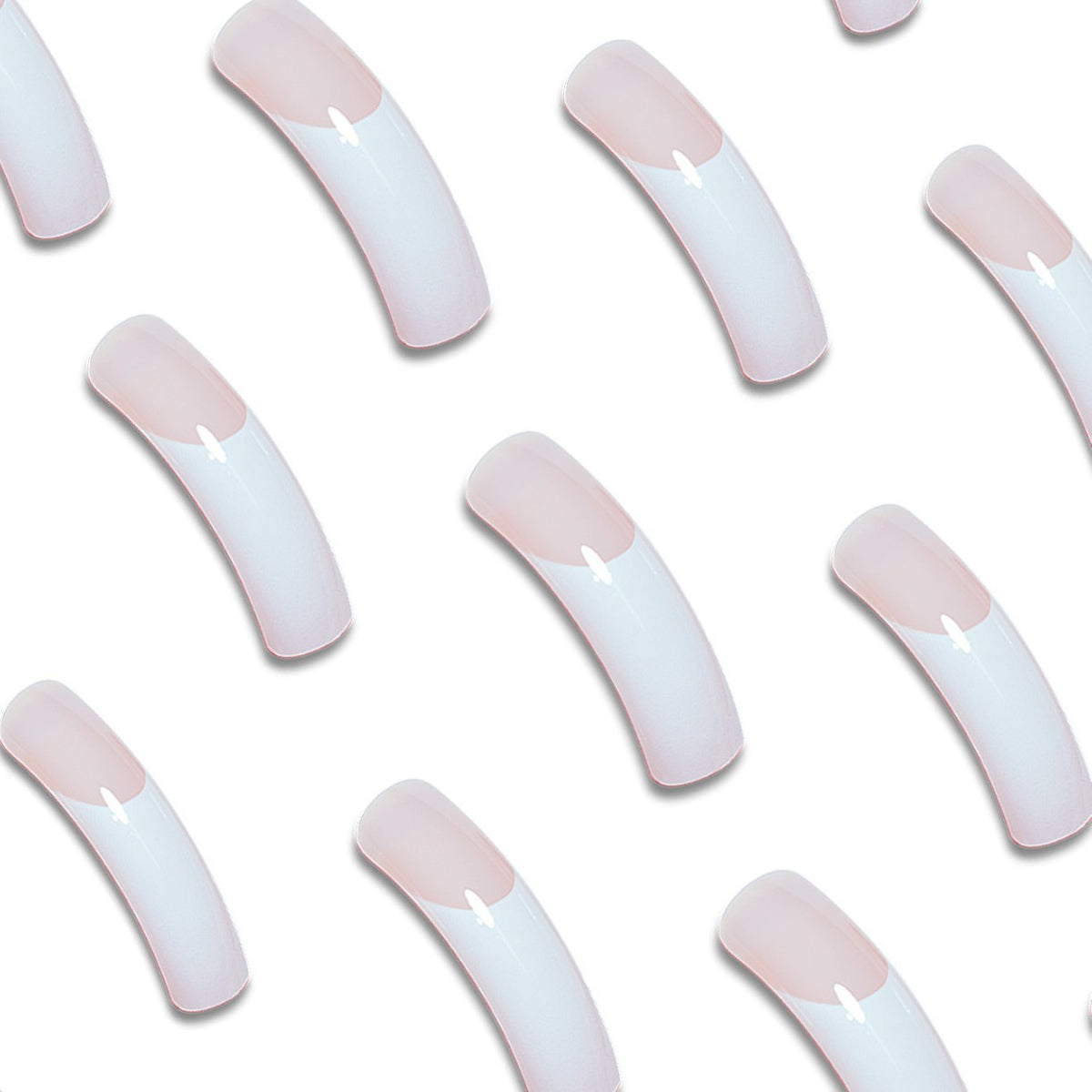 Elegante französische Tipp-Acrylnagelverlängerungen Brehn