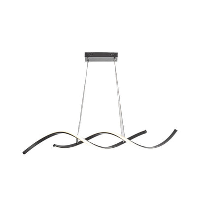 Wellen-inspirierte LED-Pendelleuchte