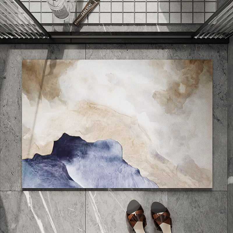 Künstlerische Aquarell Badmatte Brehn