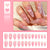 Kunstvolle Nagelspitzen mit transparentem Design Brehn