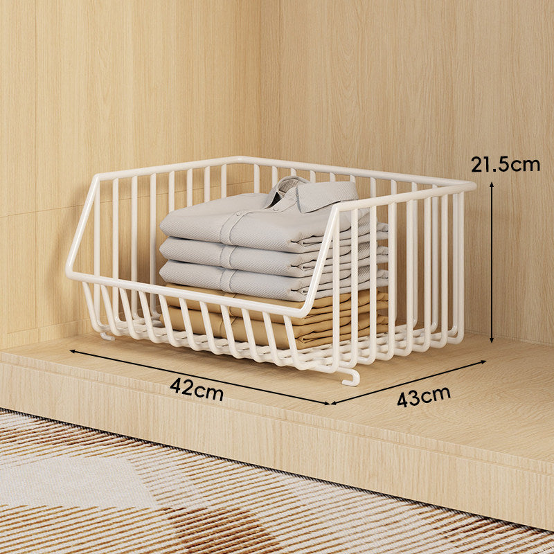 Drei-Tier Stapelbarer Draht Kleiderschrank Korb Organizer