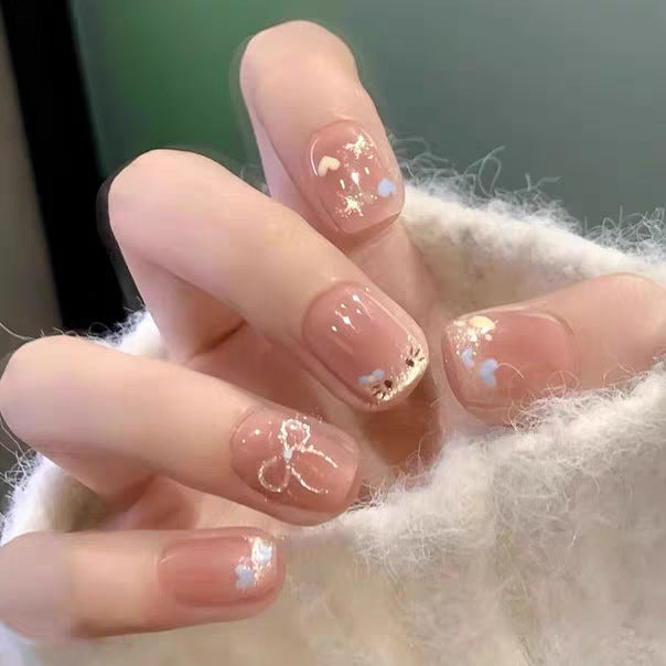Künstlerisches Press-On-Nagelset mit einzigartigem Leoparden-Design Brehn